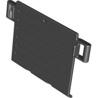 Duplo Trailer Ramp / Door 1 × 4 with Handles Black