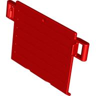 Duplo Trailer Ramp / Door 1 × 4 with Handles Red