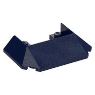 Brick Wedged, Sloped 45° 6 × 4 Double / 33°, 5 Bottom Tubes [Train Roof] Dark Blue