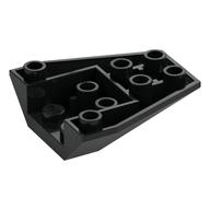 Brick Wedged, Sloped Inverted 4 × 4 Triple [4 Connections between Front Studs] Black