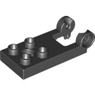 Duplo Platte 2 × 3 mit 4 Noppen und Scharnier