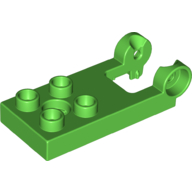 Duplo Plate 2 × 3 with 4 Studs and Hinge Bright Green