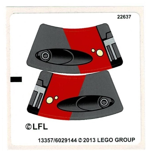 Sticker Sheet for Set 75001-1 [No Color/Any Color]