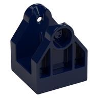 Duplo Train Crossing Gate Base / Crane Base with Bottom Hole Dark Blue