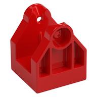 Duplo Train Crossing Gate Base / Crane Base with Bottom Hole Red