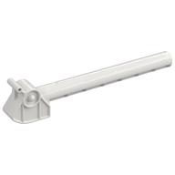 Duplo Train Barrier / Crossing Gate with Lever [Plain] White