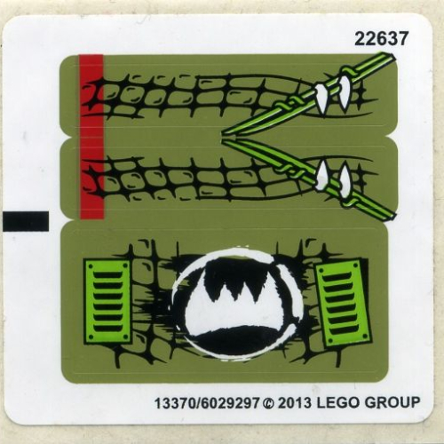 Stickerbogen für Set 70001-1 [Keine Farbe/Beliebige Farbe]