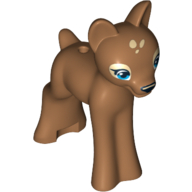Animal, Deer / Fawn with Blue Eyes Print Mittelnougat