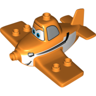 Duplo Flugzeugkörper mit Dusty (bedruckt) in Orange