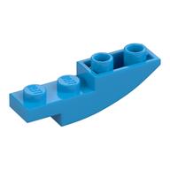 Brick Curved Inverted 4 × 1 Dark Azure