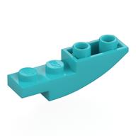 Brick Curved Inverted 4 × 1 Medium Azure