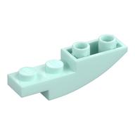 Brick Curved Inverted 4 × 1 Light Aqua