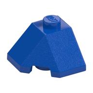 Brick Wedged, Sloped 45° 2 × 2 Corner Blue
