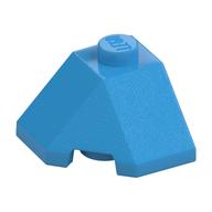 Brick Wedged, Sloped 45° 2 × 2 Corner Dark Azure