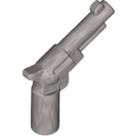 Weapon Gun / Pistol / Revolver Small Barrel Flat Silver