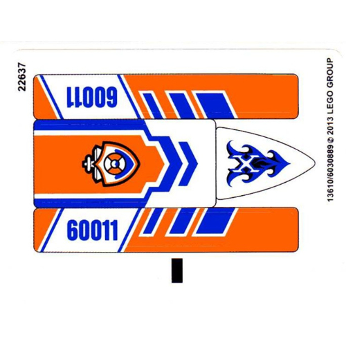 Stickerbogen für Set 60011-1 [Keine Farbe/Beliebige Farbe]