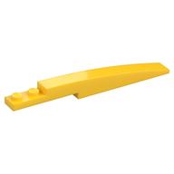 Brick Curved 10 × 1 [Symmetric Inside Ridges] Yellow