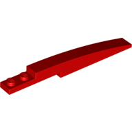 Brick Curved 10 × 1 [Symmetric Inside Ridges] Red