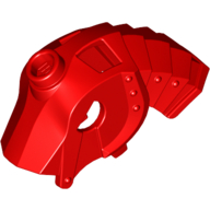 Animal / Creature Accessory, Horse Battle Helmet, Stud on Top Type 2 in Red