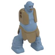 BigFig Troll with Dark Tan Clothes print Sandblau