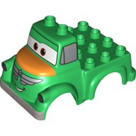 Duplo Truck Body with Chug Print Green