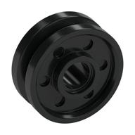 Wheel 18 × 8 with Fake Bolts and Deep Spokes with Inner Ring Black