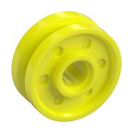 Wheel 18 × 8 with Fake Bolts and Deep Spokes with Inner Ring Vibrant Yellow