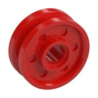Wheel 18 × 8 with Fake Bolts and Deep Spokes with Inner Ring Red