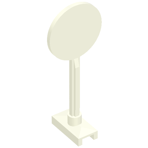 Road Sign Round White
