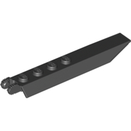 Hinge Plate 1 × 8 Locking with Angled Side Extensions, Squared Plate Underside, 7 Teeth