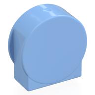 Duplo Brick 1 × 3 × 2 Round Top, Cut Away Sides Bright Light Blue