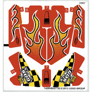 Stickerbogen für Set 42005-1 [Keine Farbe/Beliebige Farbe]