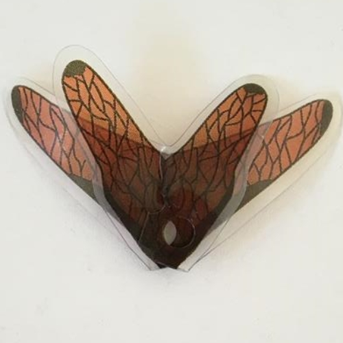 Neckwear Wings with Four Points Trans-Red Geonosian Print Transparent