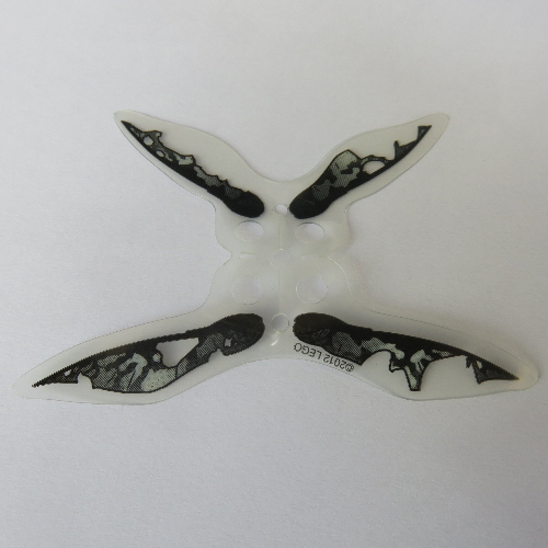 Neckwear Wings with Four Points, Geonosian Zombie Print Transparent