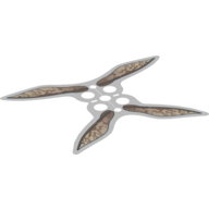 Neckwear Wings with Four Points, Geonosian Warrior Print Trans-Clear