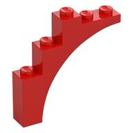 Brick Arch 1 × 5 × 4 [Continuous Bow, Raised Underside Cross Supports] Rot