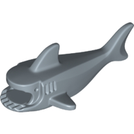 Animal Body Part, Shark Body with Three Gill Slits Sand Blue