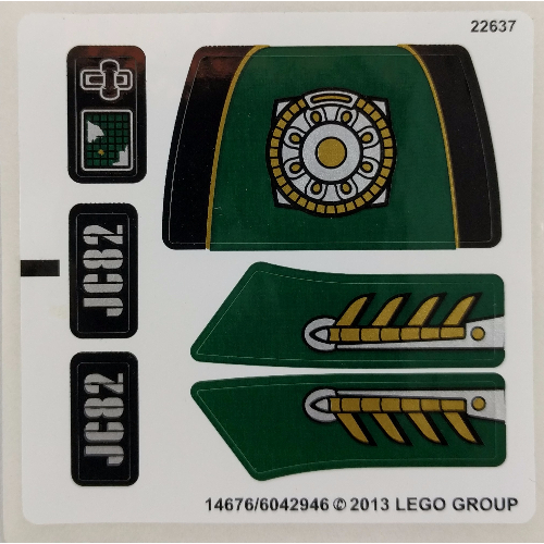 Sticker Sheet for Set 76006-1 in [No Color/Any Color]