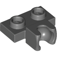 Plate Special 1 × 2 5.9mm Centre Side Towball Socket Dark Bluish Gray