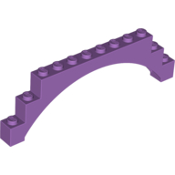 Brick Arch 1 × 12 × 3 Raised Arch Medium Lavender