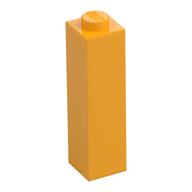 Stein 1 × 1 × 3 Leuchtendes Hellorange