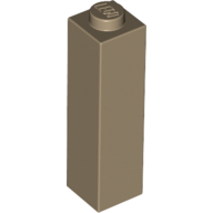 Stein 1 × 1 × 3 Dunkelbeige