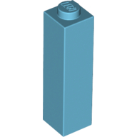 Stein 1 × 1 × 3 Mittelazur