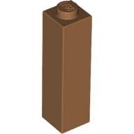 Stein 1 × 1 × 3 Mittelnougat
