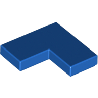 Fliese 2 × 2 Ecke Blau
