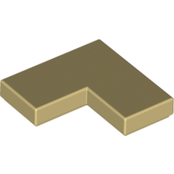 Tile 2 × 2 Corner Tan
