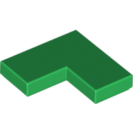 Tile 2 × 2 Corner Green