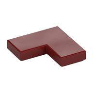 Fliese 2 × 2 Ecke Dunkelrot