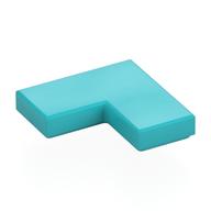 Tile 2 × 2 Corner Medium Azure