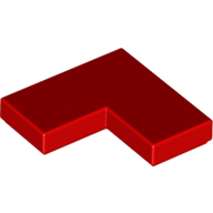Tile 2 × 2 Corner Red